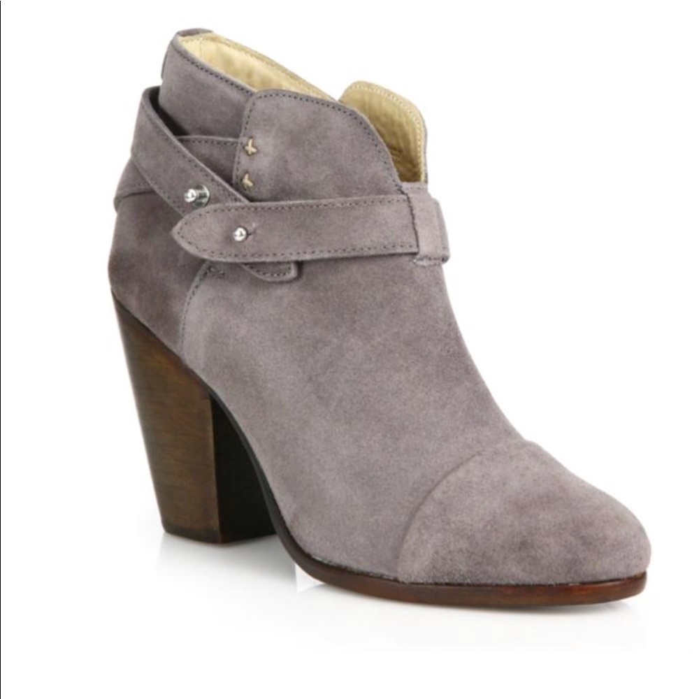 Rag and bone Grey suade booties